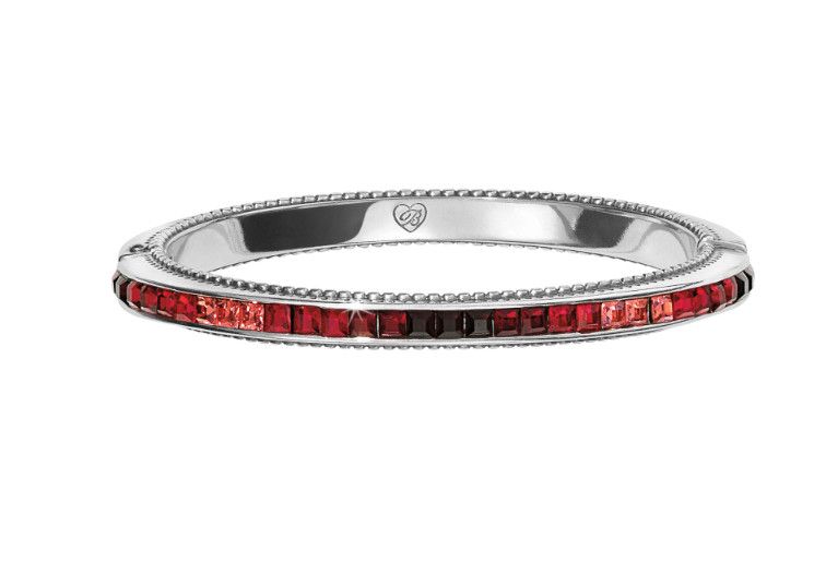 Red Spectrum Hinged Bangle