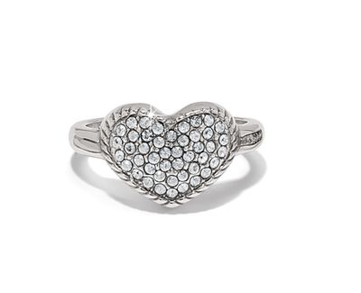 Silver Illumina Celeste Heart Ring