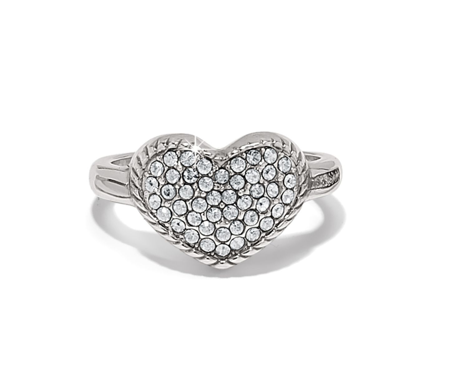 Silver Illumina Celeste Heart Ring, Size: 5