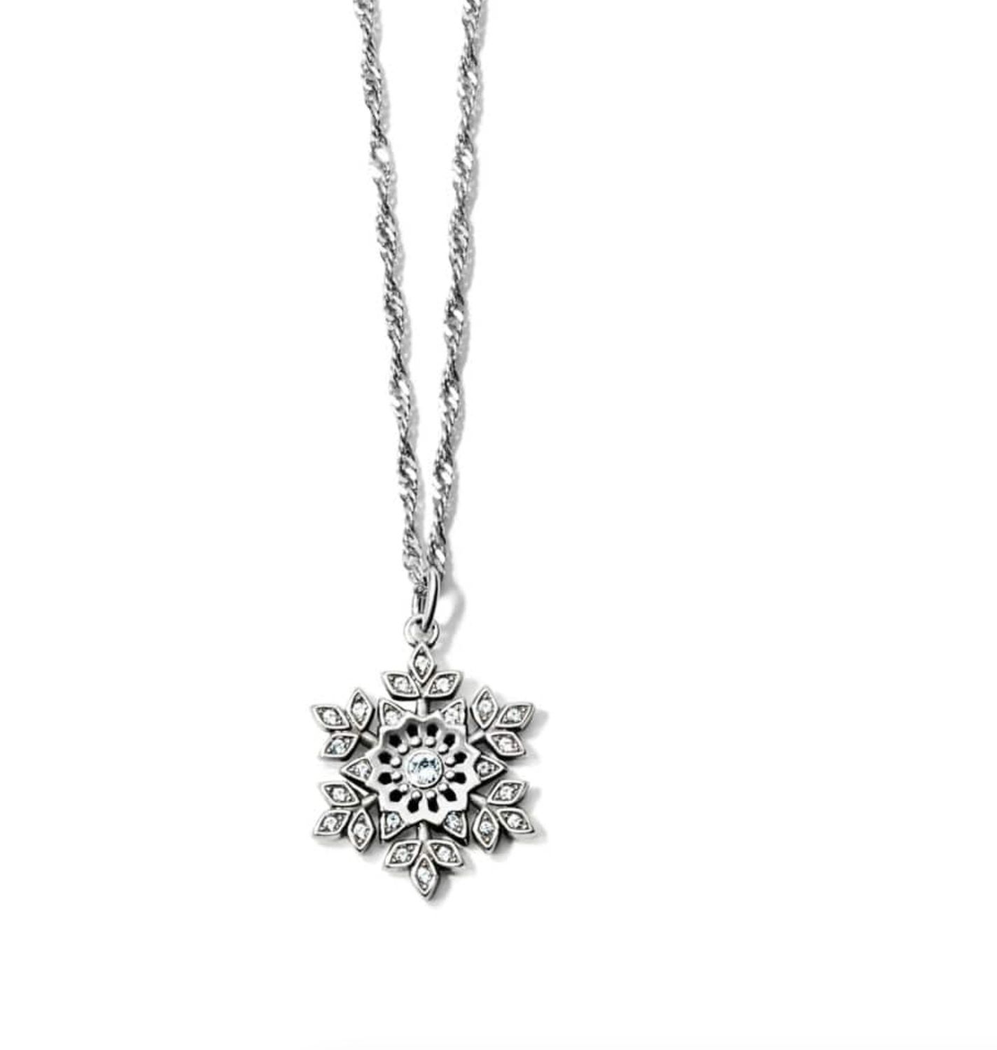 Glint Snowflake Necklace