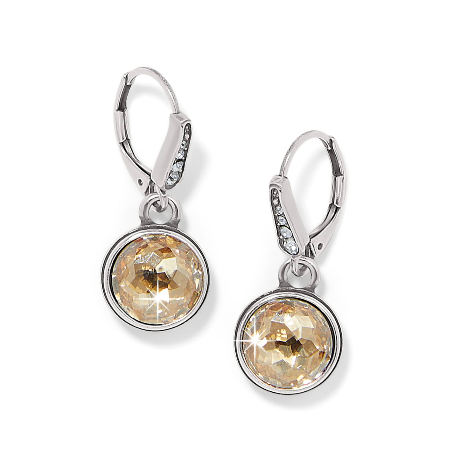 Meridian Aurora Leverback Earrings, Color: Silver Golden