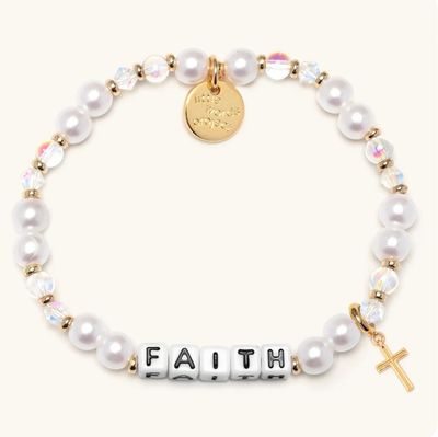 Little Words  Bracelet Faith Charm Bead Pattern: Moonlit Love
