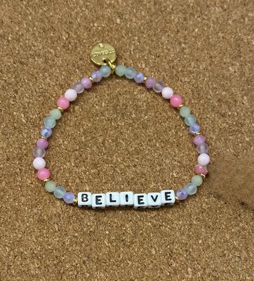 Believe Pink Bracelet