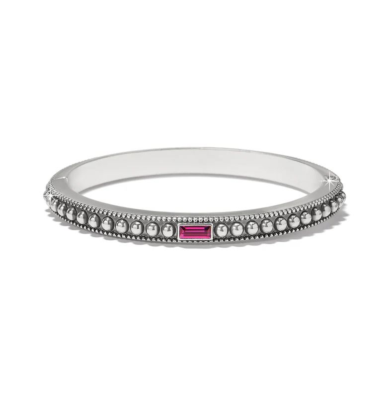 Pretty Tough Gem Hinged Bangle