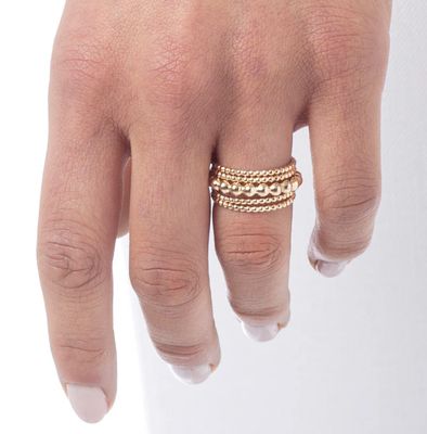  Enewton Classic Gold 3mm Bead Ring