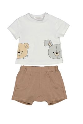 Teddy &amp; Bunny Muffin Short Trousers Set