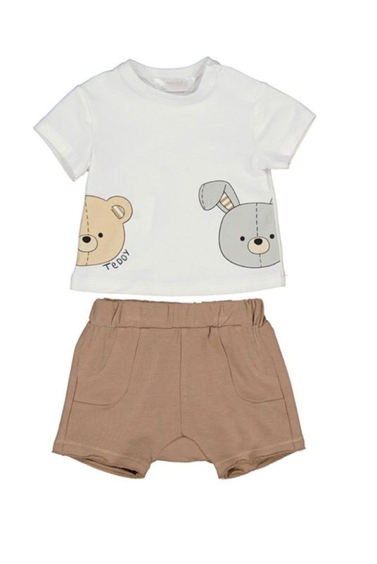 Teddy &amp; Bunny Muffin Short Trousers Set