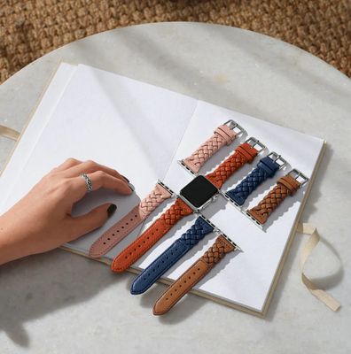 Sutton Braided Leather Apple Watch Bands