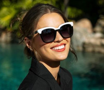 Frenchy Reading Sunglasses Black &amp; White