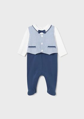 Cerulean Blue Suit Romper