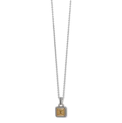 Mosaic Two Tone Mini Tile Necklace