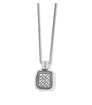 Ferrara Artisan Square Pendant Necklace