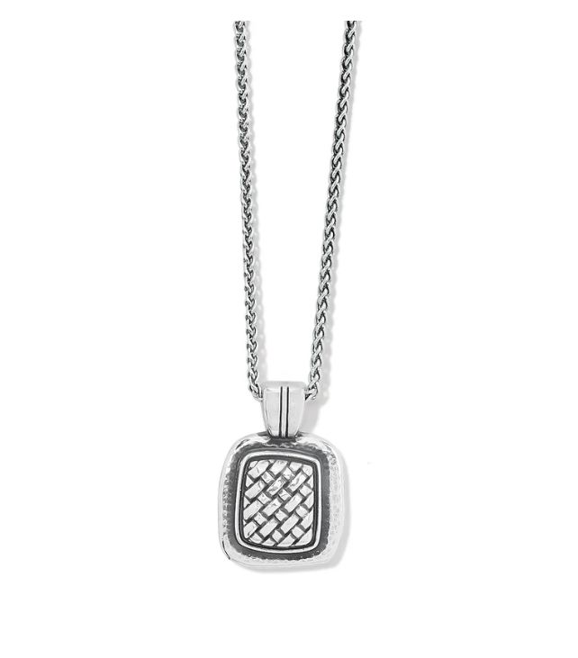 Ferrara Artisan Square Pendant Necklace