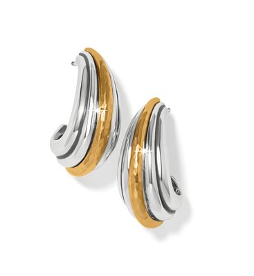 Ferrara Deco Large Hoop Earrings