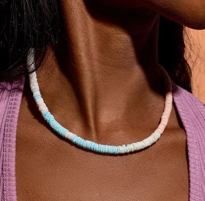 Gold Pastel Puka Choker