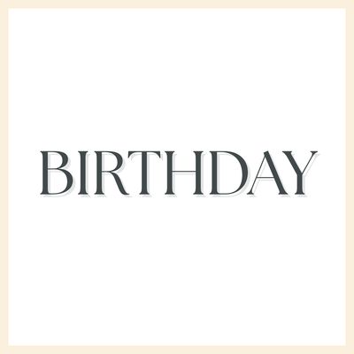 Birthday