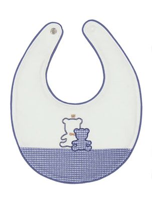 Winter Blue Bear Bib