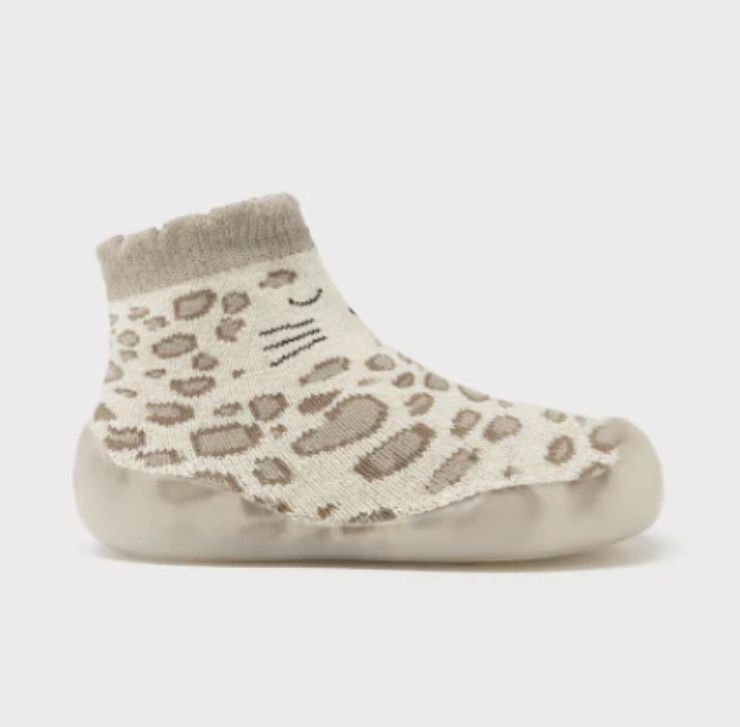 Rubber Bottom Booties 12mo, Color: Milk 9679