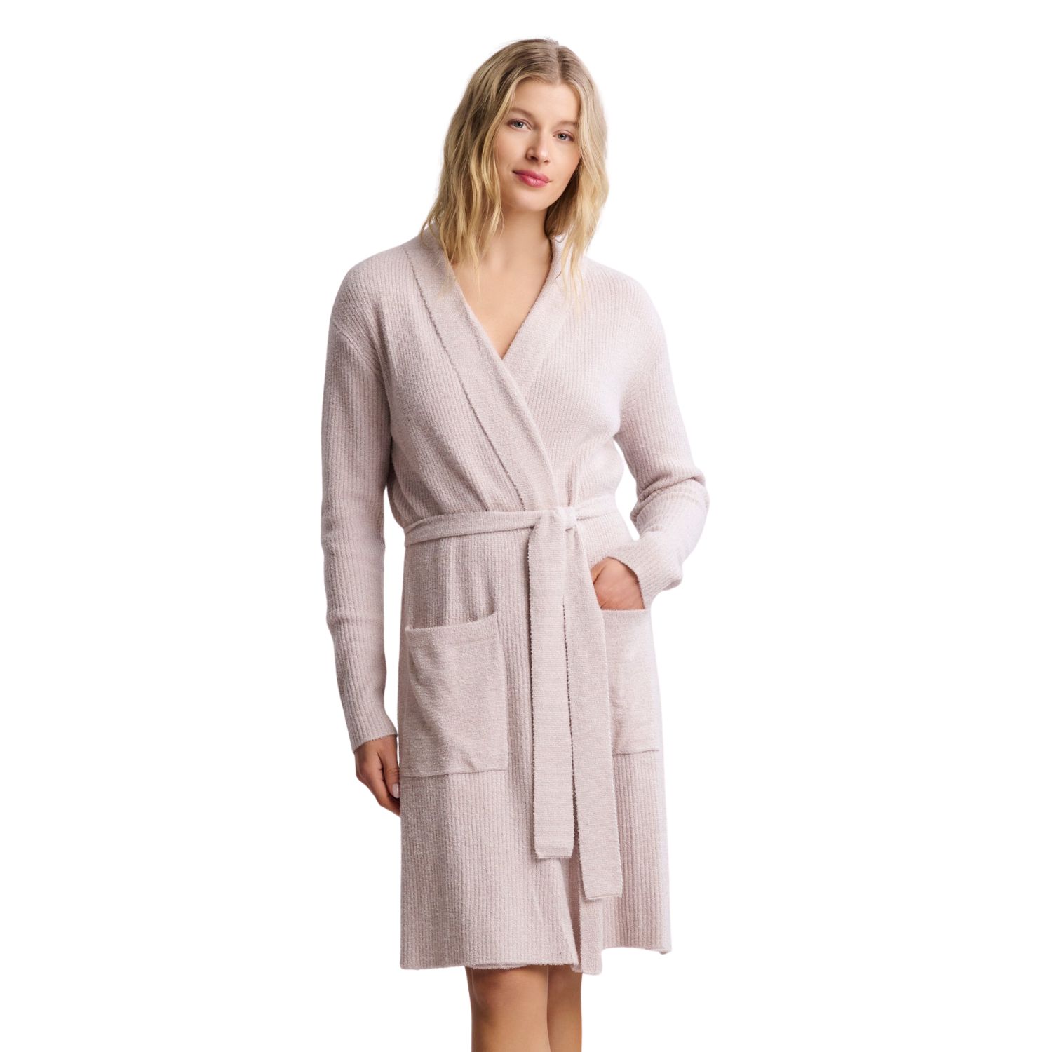 CozyChic Lite® Ribbed Robe, Color: Faded Rose-Pearl, Size: S-M