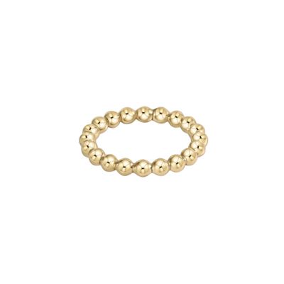 Classic Gold 3mm Bead Ring