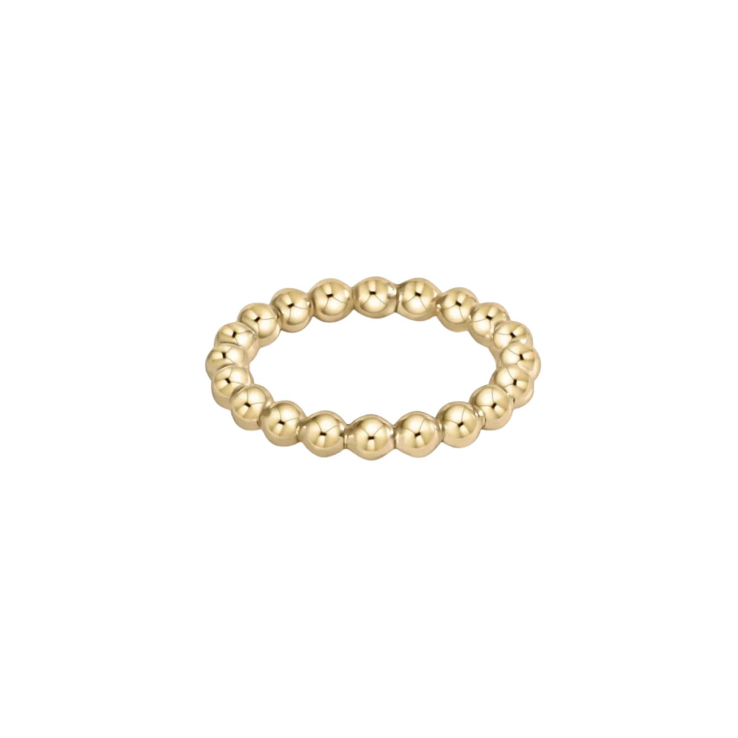 Classic Gold 3mm Bead Ring, Size: 6