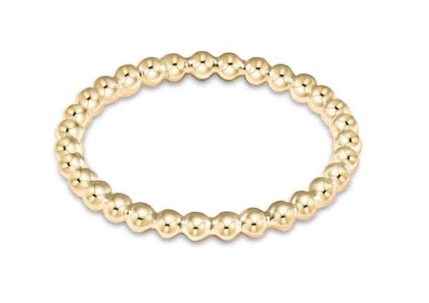 Classic Gold 2mm Bead Ring