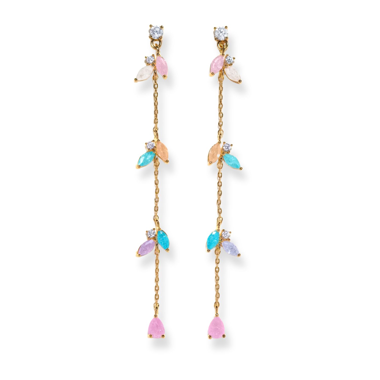 Summer Breeze Dangle Earrings, Color: Gold