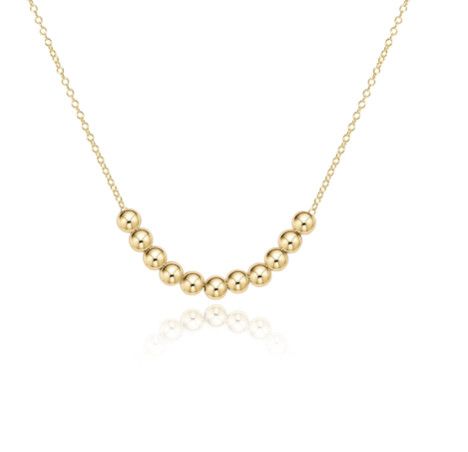 Beaded Bliss Gold 16" Necklace Gold