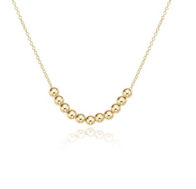 Beaded Bliss Gold 16" Necklace Gold