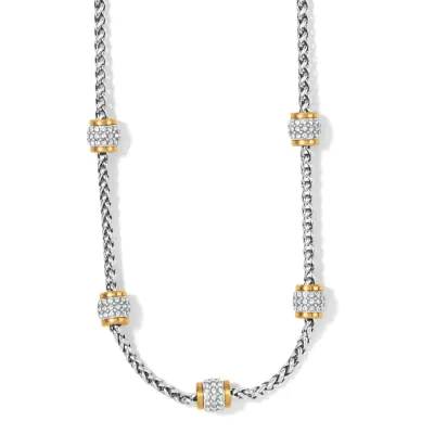 Meridian Petite Short Necklace Silver-Gold