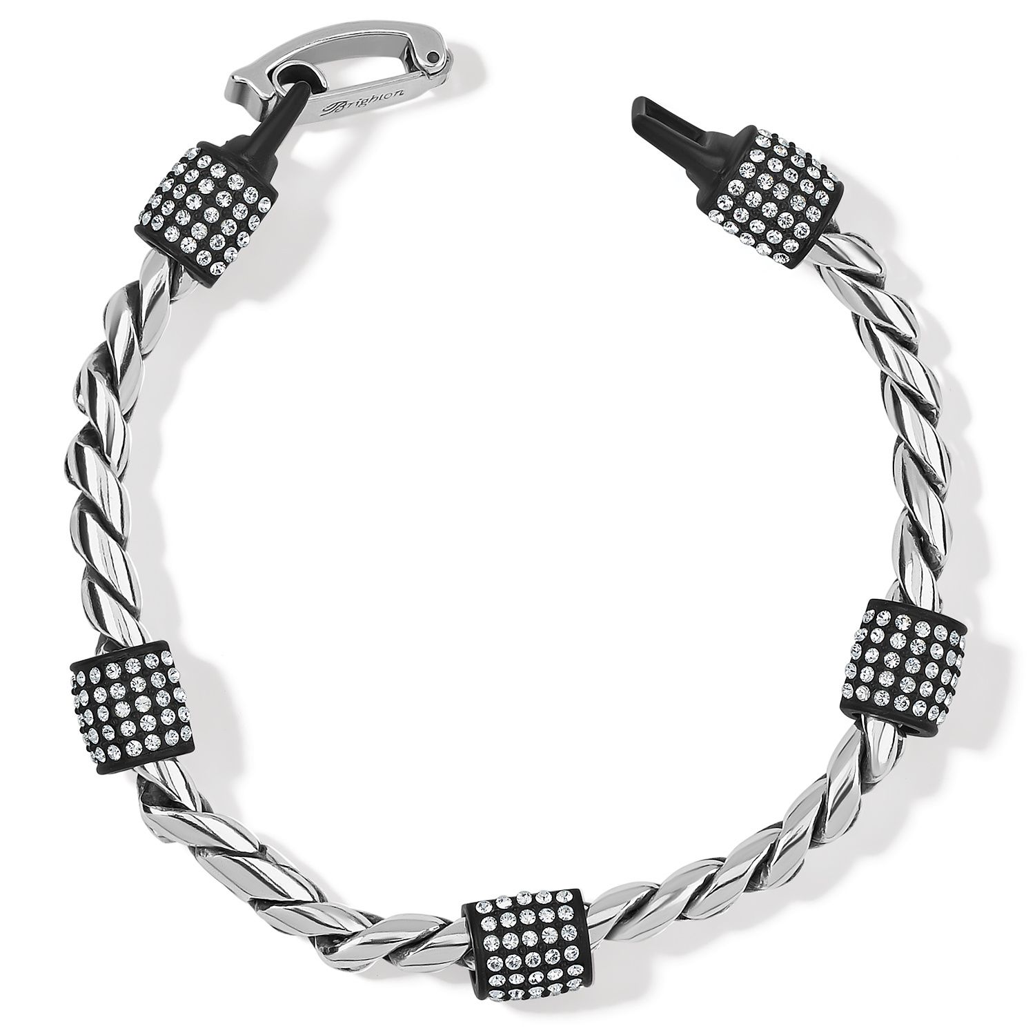 Meridian Bracelet Black-Silver