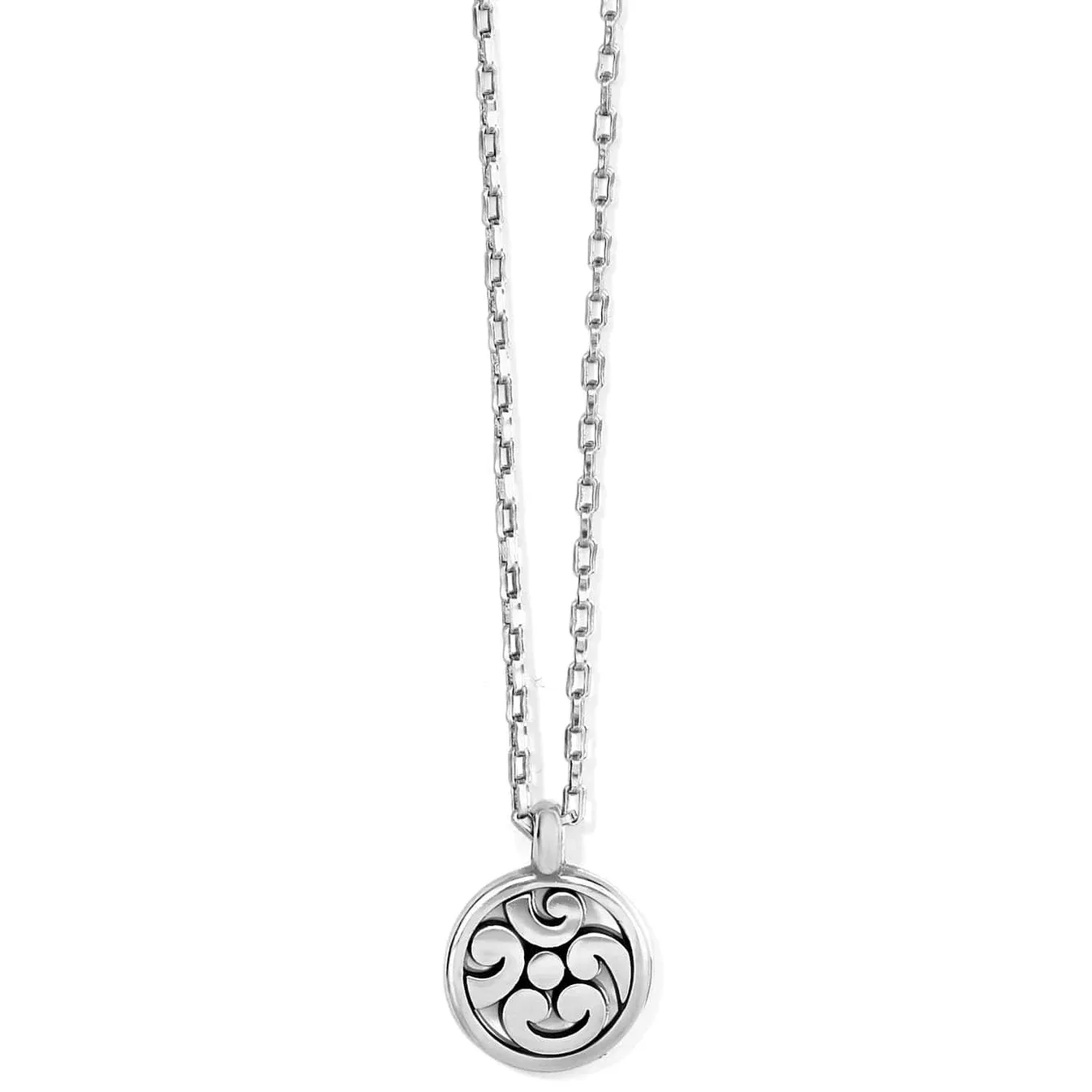 Contempo Medallion Petite Necklace Silver