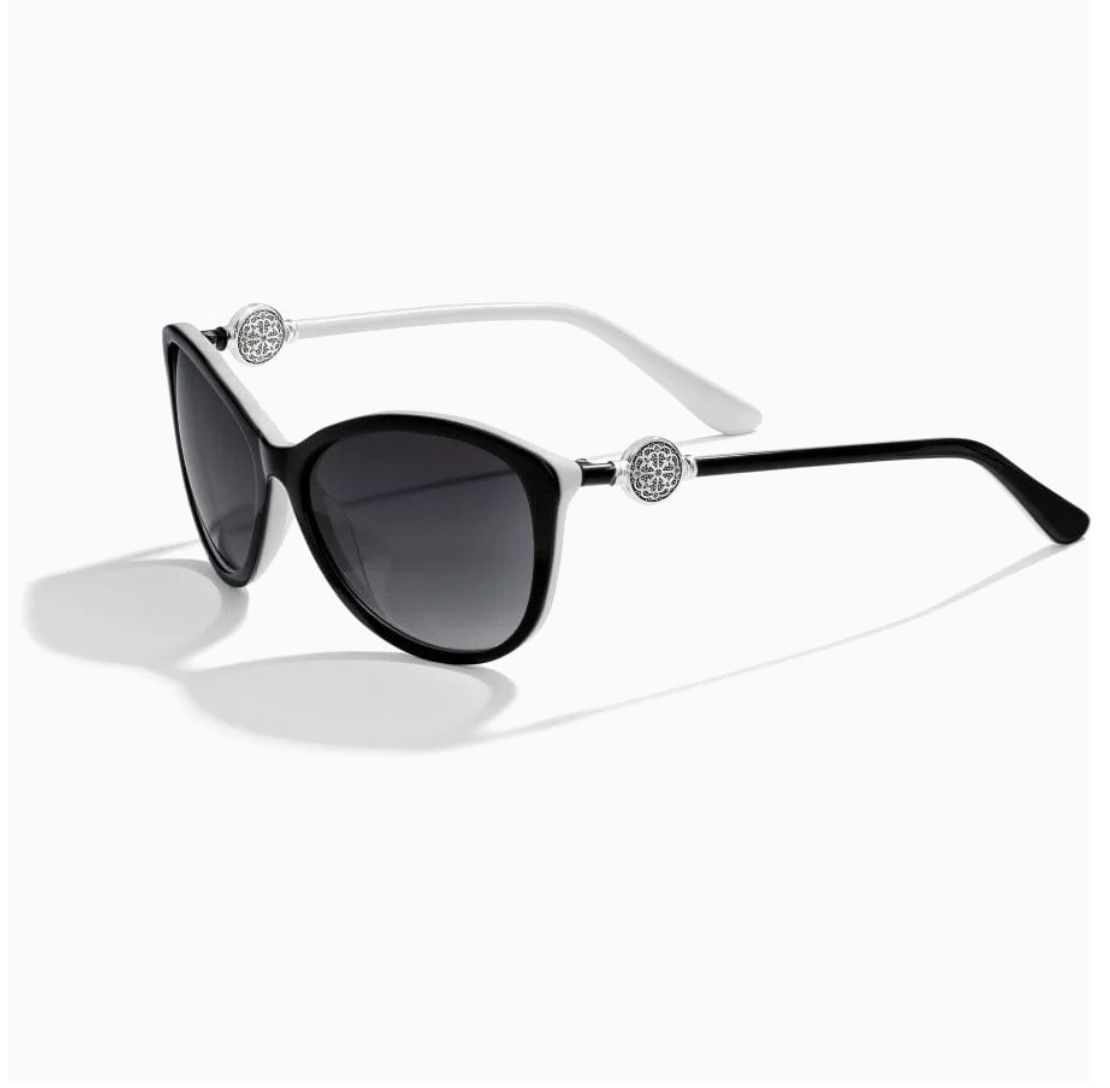 A12623 FERRARA BLACK/WHITE SUNGLASSES