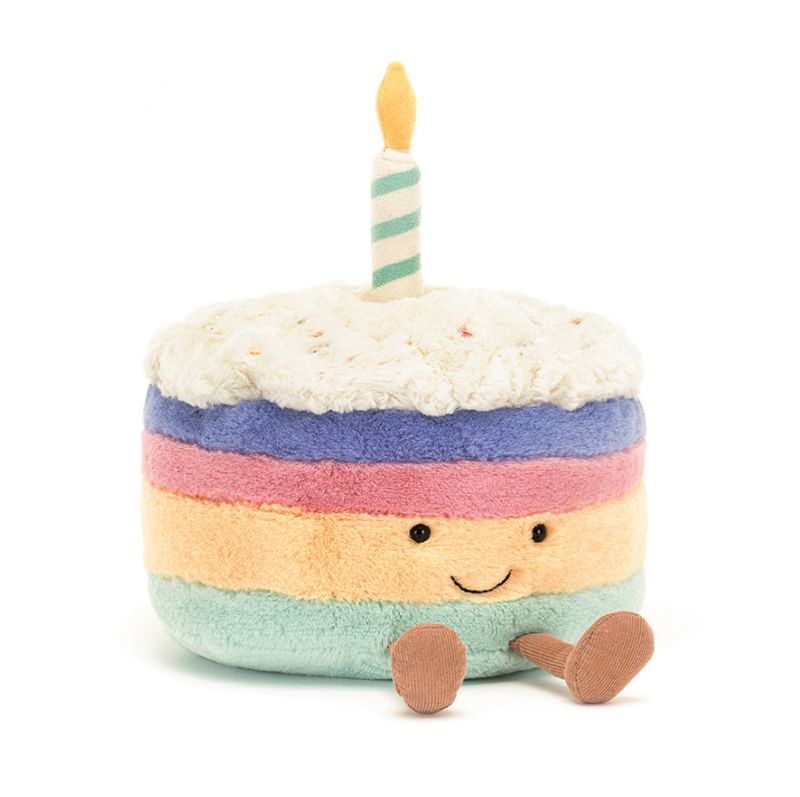 Amuseable Rainbow Birthday Cake
