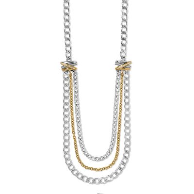 Neptune's Rings Multiple Row Chain Necklace