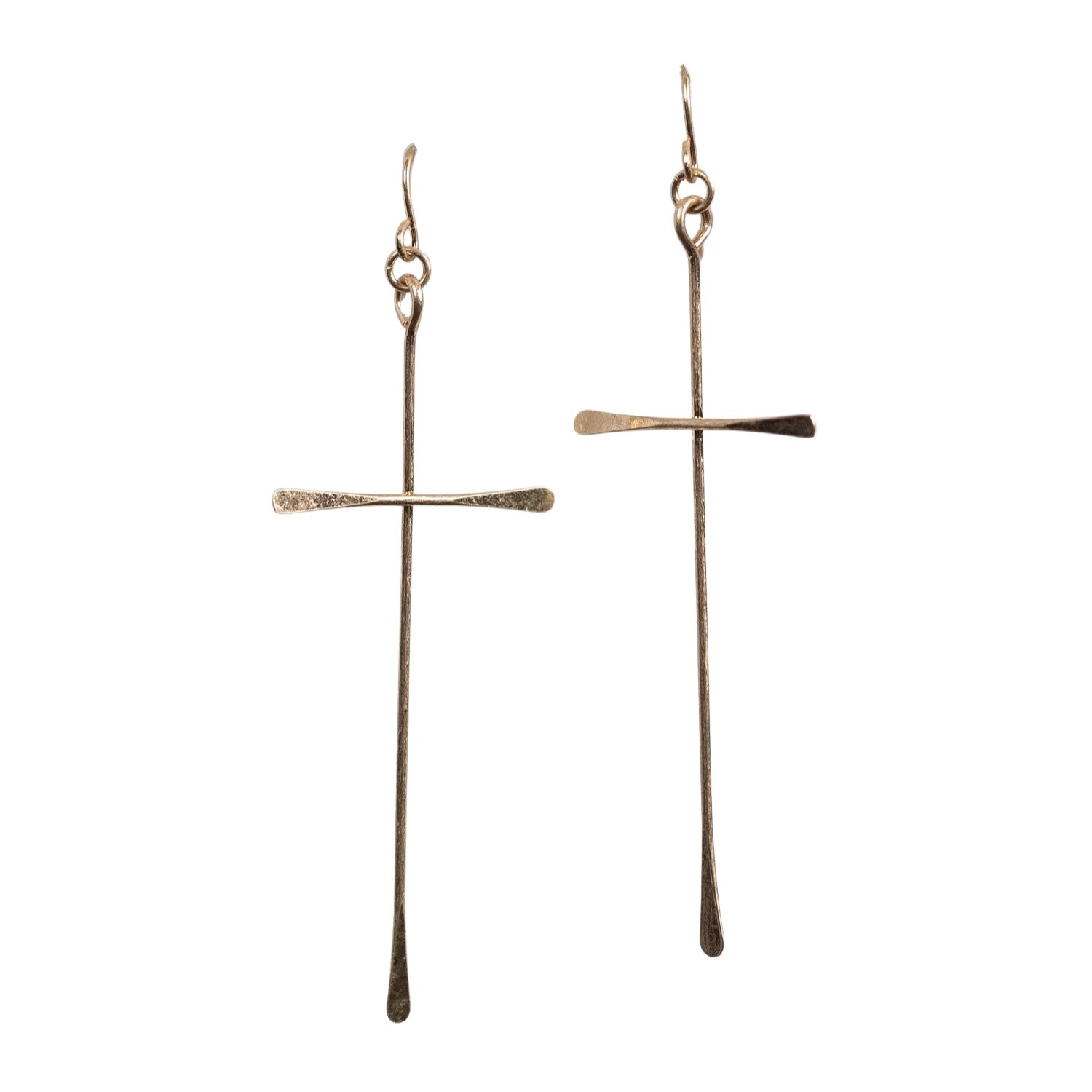 Ruby Cross Earrings