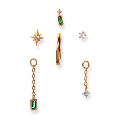 Emerald Dreamscape Interchangeable Earring Set