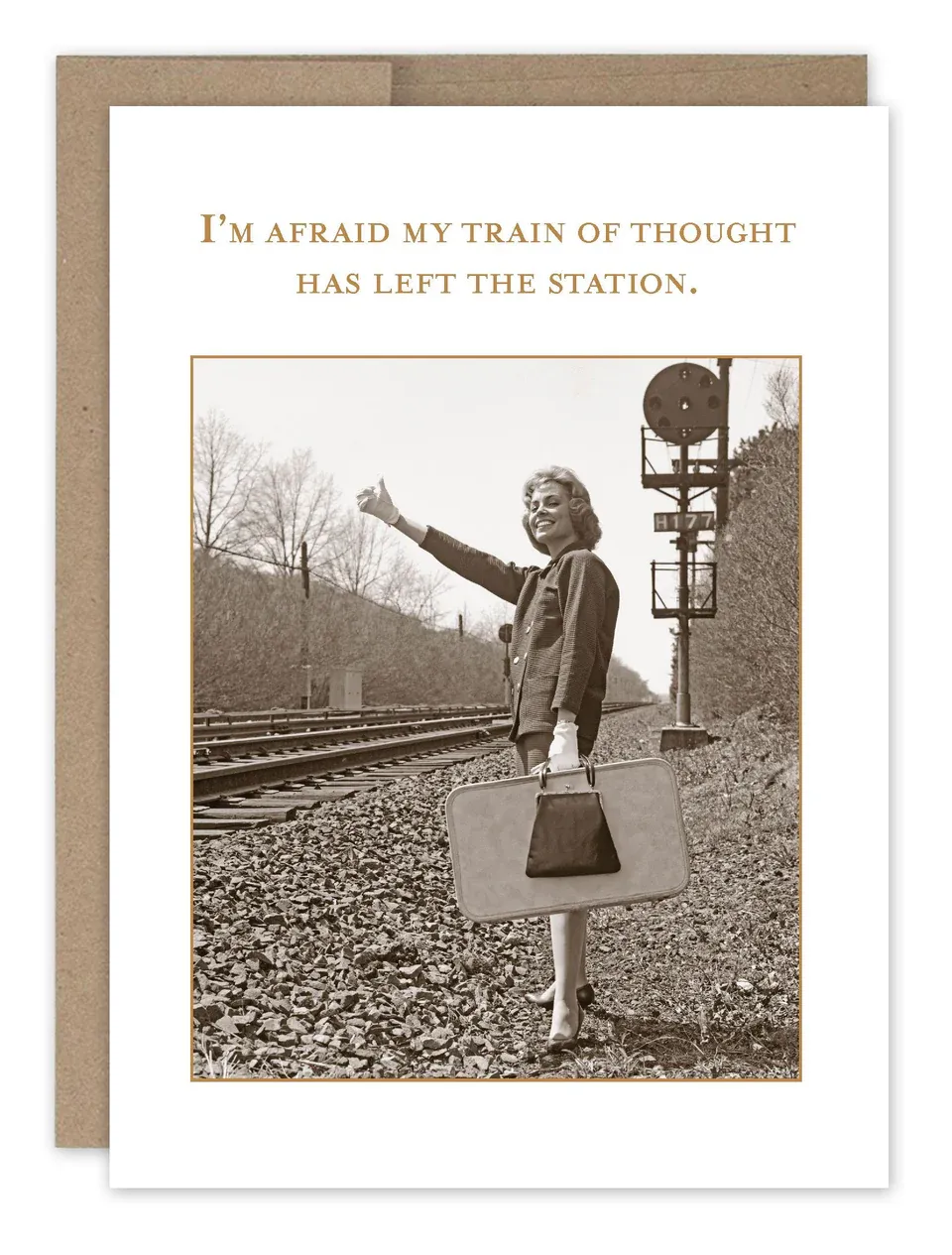 Train Of Thought Belated Birthday Card