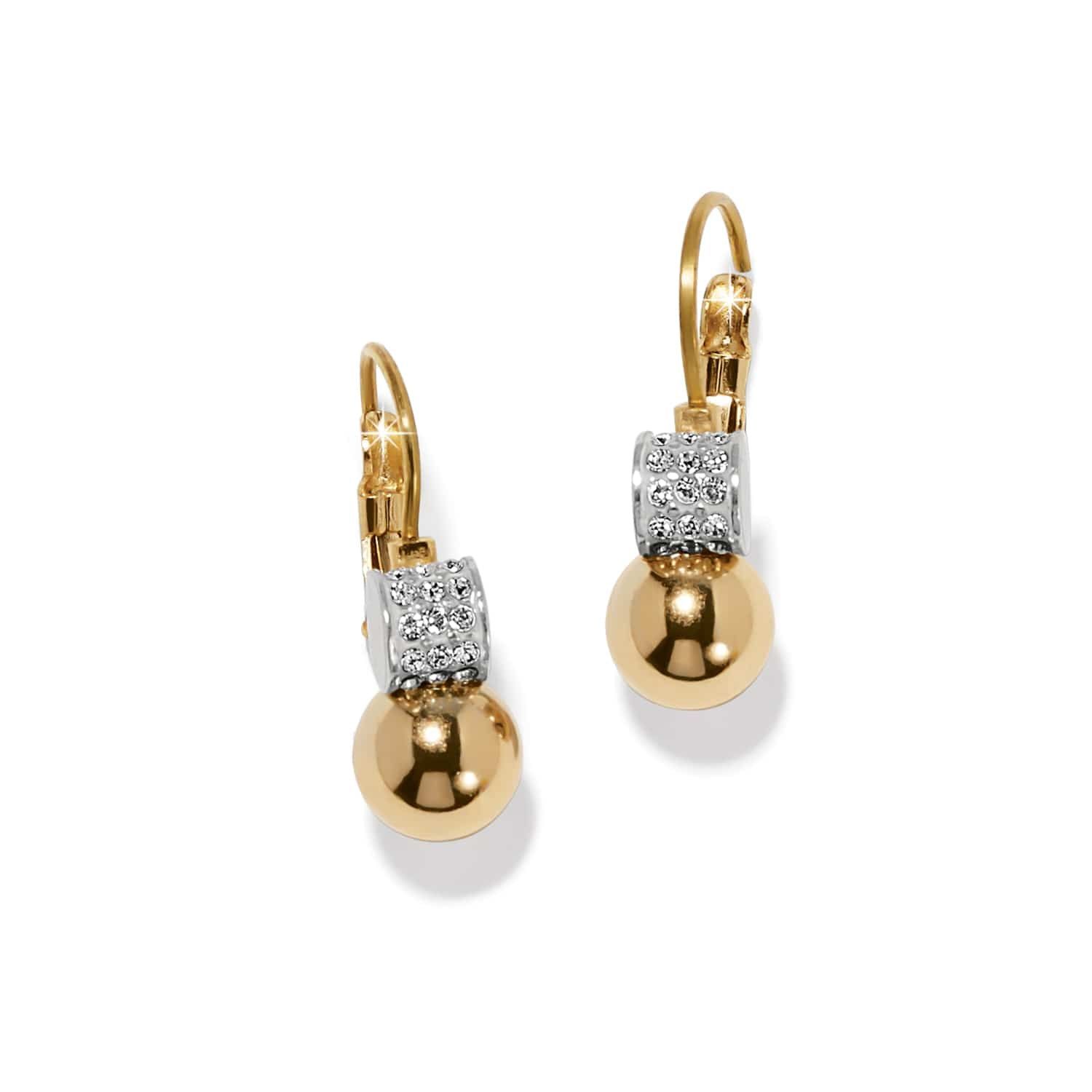 Gold Meridian Petite Leverback Earrings