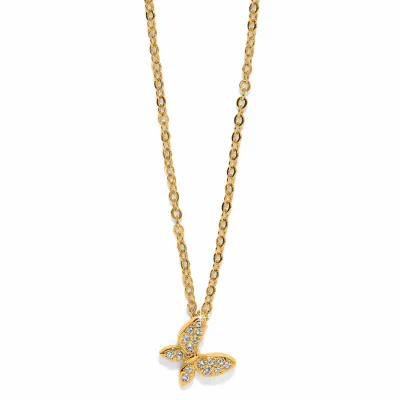 Gold Enchanting Butterfly Necklace
