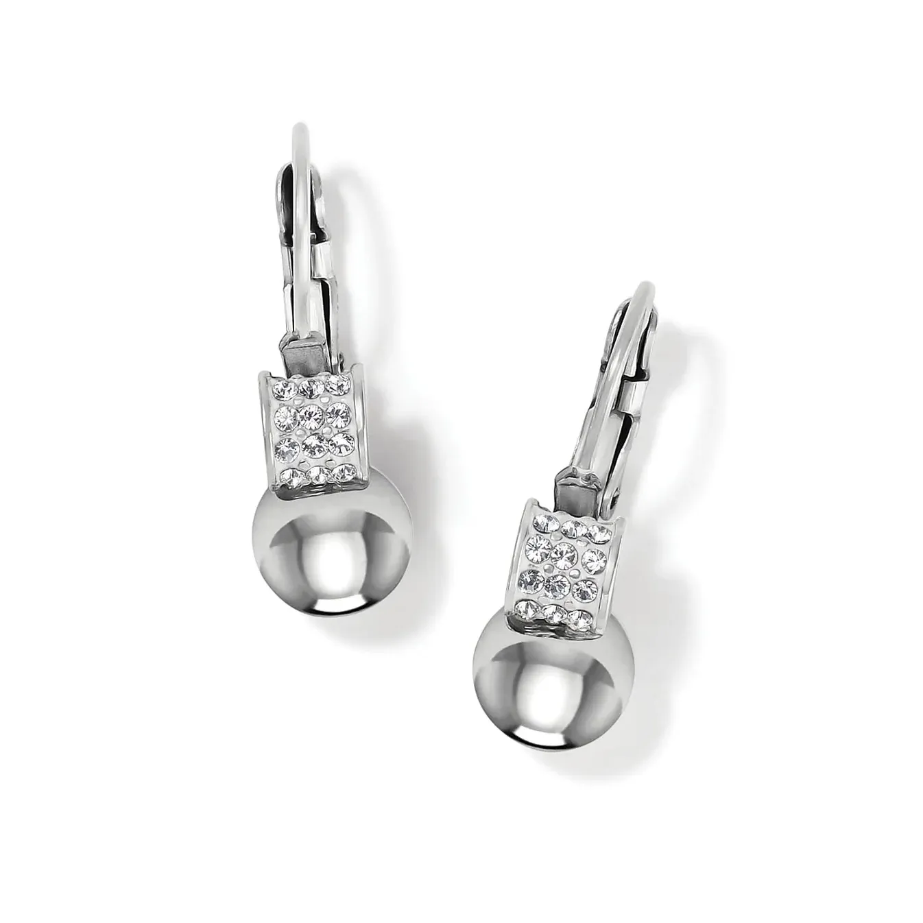 Silver Meridian Petite Leverback Earrings