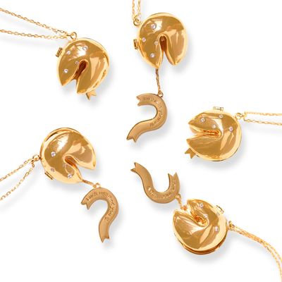 Fortune Cookie Locket Necklace