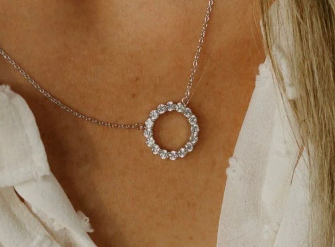 Hudson Valley Hospice Infinity Necklace, Color: Silver