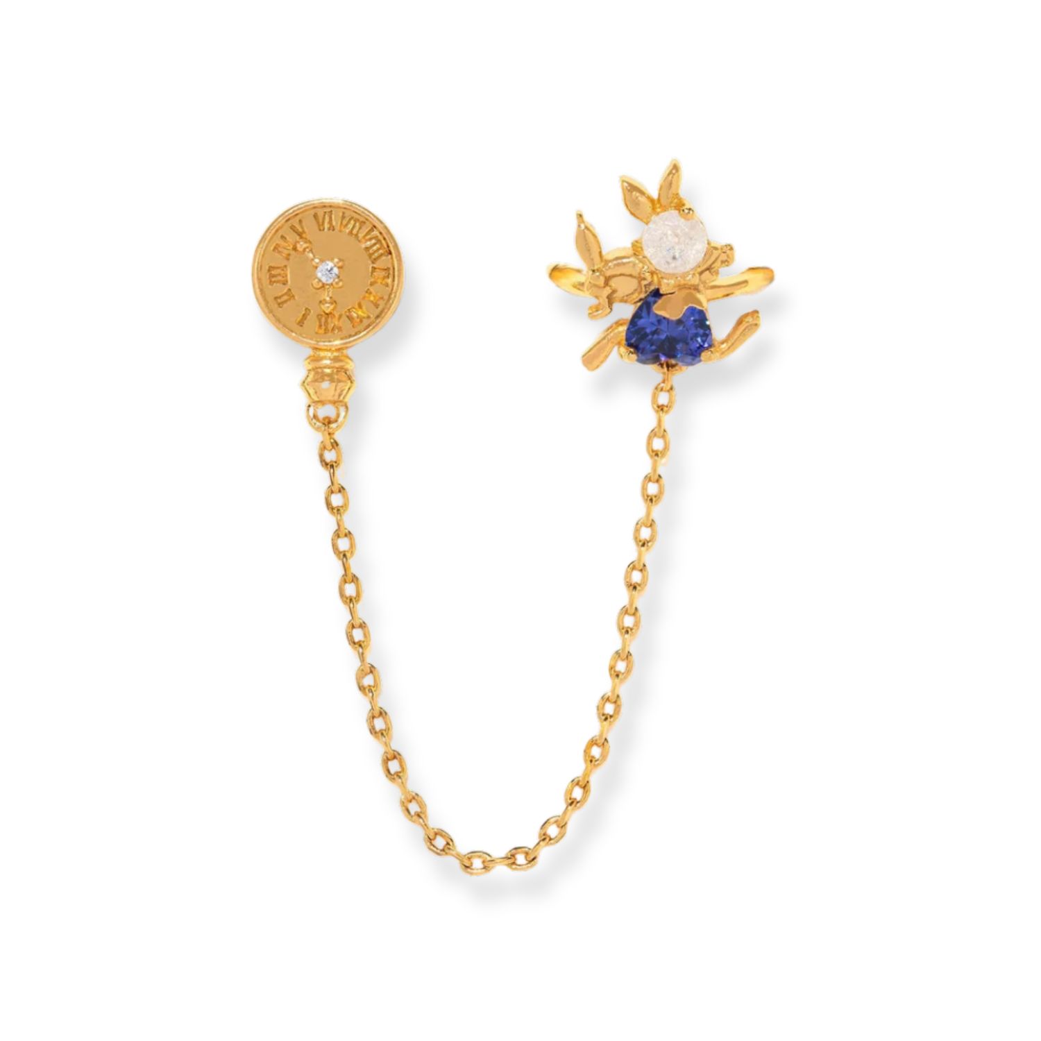 Disney Alice in Wonderland White Rabbit Earring + Ear Cuff