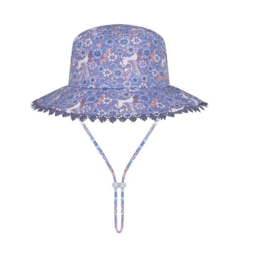 Crystal Purple Bucket Hat, Size: Small 0-12m