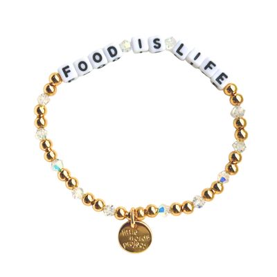 Food Is Life - Golden Hour | Little Words Project Bracelet