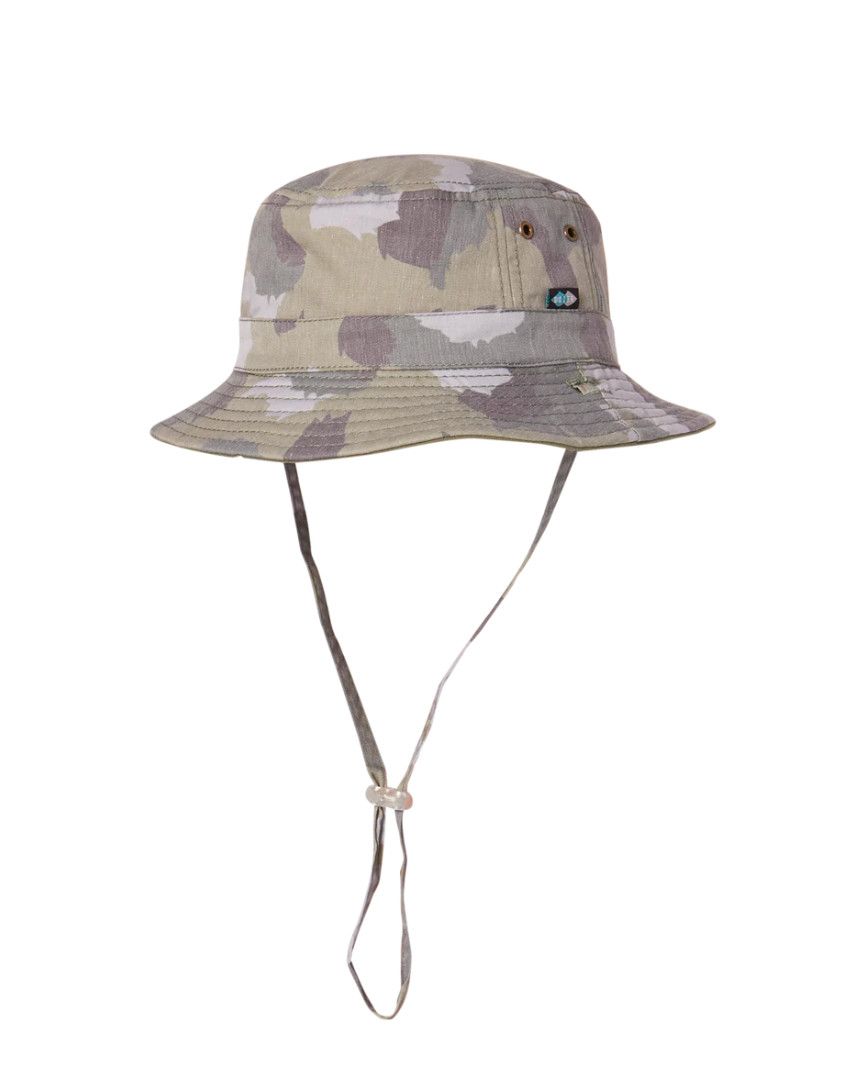 Boys Zachary Camo Bucket Hat, Size: Small