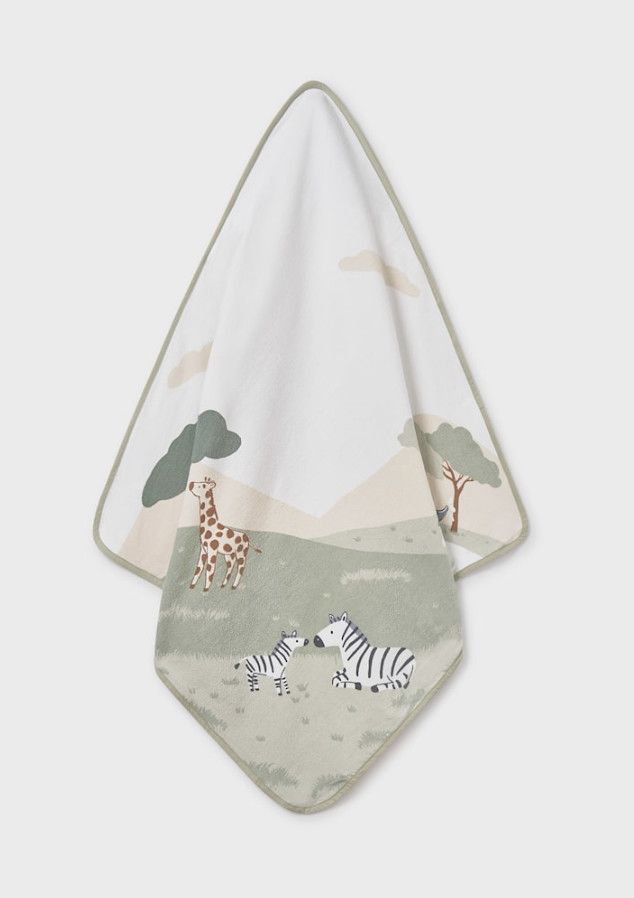 Safari Hooded Towel, Color: Sage