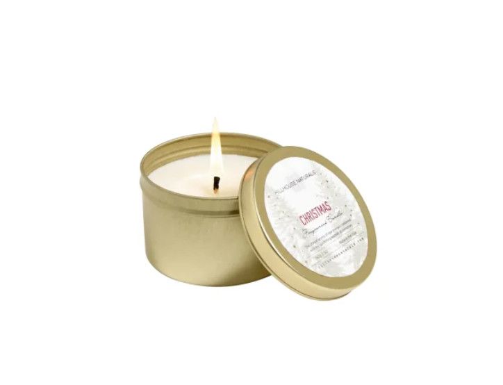Hillhouse Christmas Fragrance Collection, Style: 5oz Gold Tin Candle