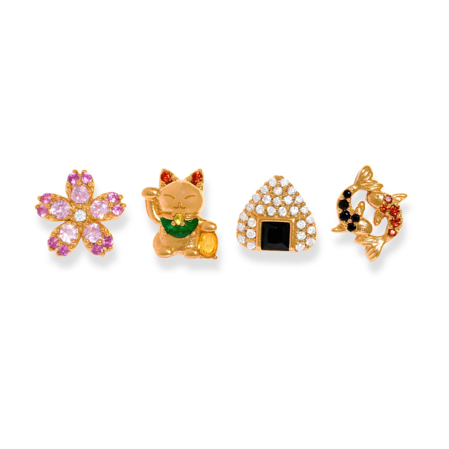 Tokyo Stud Set, Color: Gold